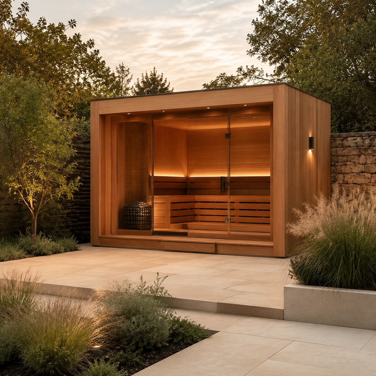 Saunas.